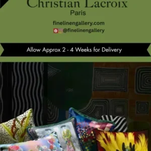 Christian Lacroix Hello Sunshine decorative pillow featuring bright, colorful floral design for vibrant home decor.