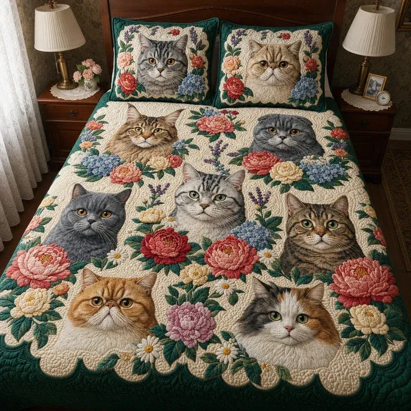 Carnation Cuddle Bamboo Quilt Bedding Set