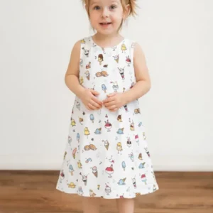 Ice Cream Bamboo Sleeveless Dress