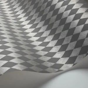 Cole and Son - Tapete Titania Wallpaper-Tapeten-Cole & Son-Metallic Pewter on Soot S103/14057-TOJU Interior