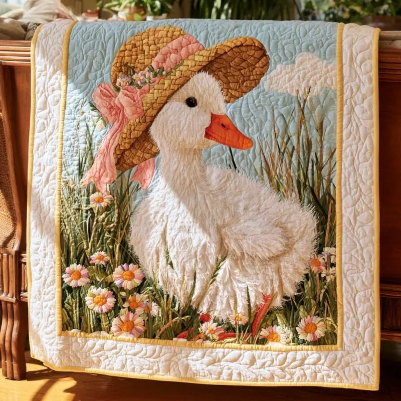 Country Duck Life Bamboo Quilt Blanket