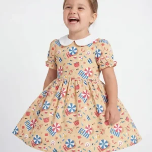 Sunny Beach Day Essentials Bamboo Peter Pan Collar Dress