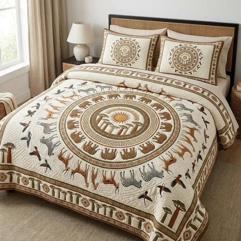 Desert Mirage Bamboo Quilt Bedding Set