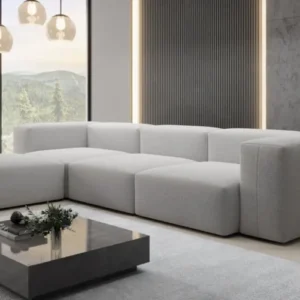 Designer Ecksofa Snug in Bouclé
