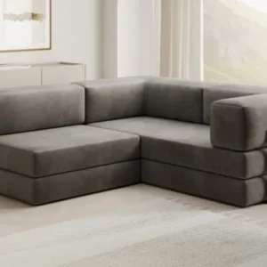 Designer Sofa Lazy L Mini in Samt