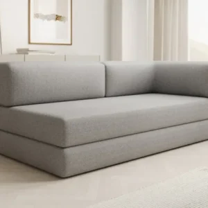 Designer Sofa/Chaise Longue Lazy in Bouclé