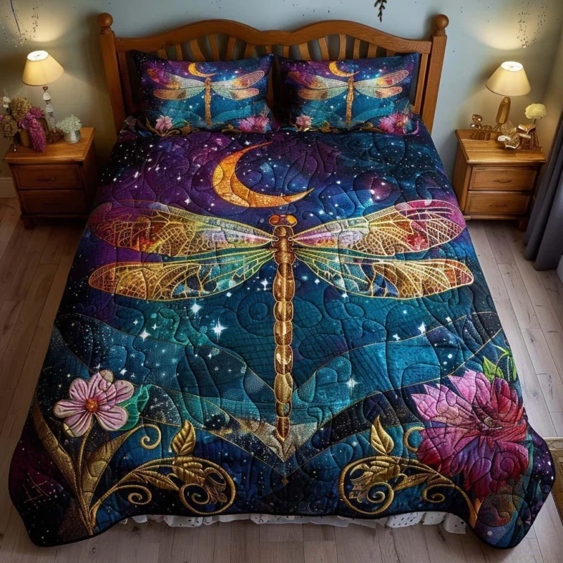 Dragonfly Gentle Touch Bamboo Quilt Bedding Set