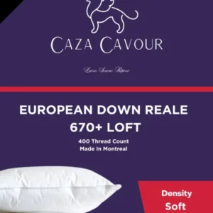 Reale 670+ Loft European Down Pillow Soft - Palais Royal Linen Gallery