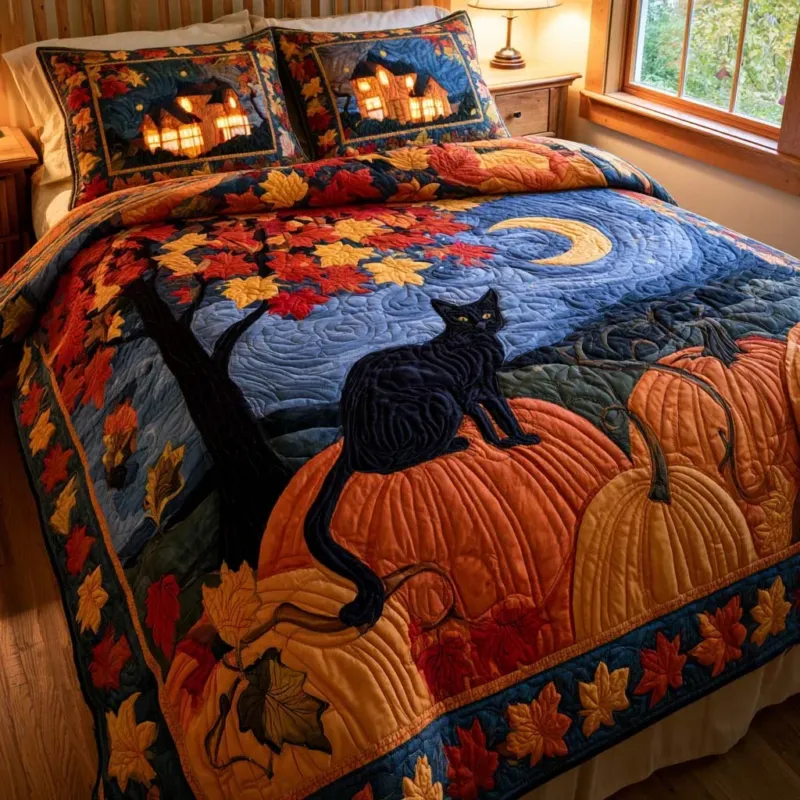 Fall Country Charm Bamboo Quilt Bedding Set