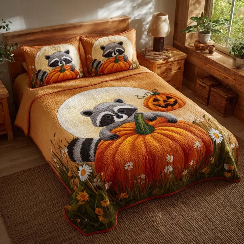 Fall Gentle Moments Bamboo Quilt Bedding Set