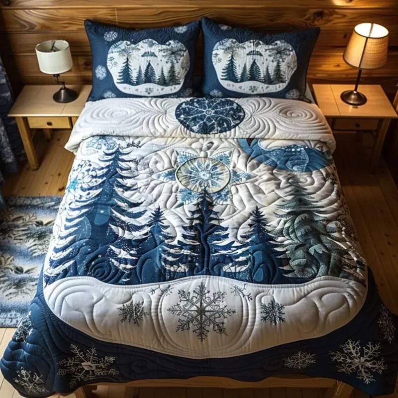 Forest Meadow Serenity Bamboo Quilt Bedding Set