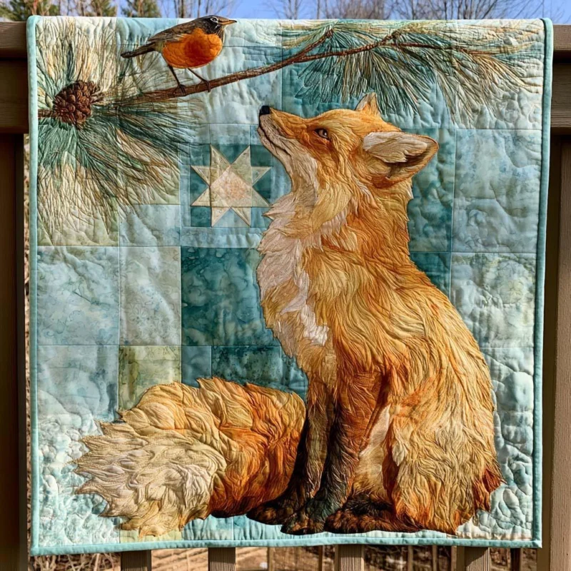 Fox Adventure Bamboo Quilt Blanket