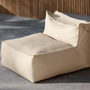 Garten Loungesessel Minoa – mit beigem Olefin Bezug