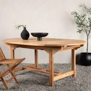 Gartentisch Navira - ein ovaler Esstisch aus Teakholz