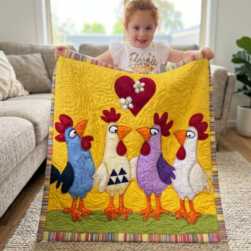 Golden Feather Bamboo Quilt Blanket