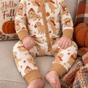 Golden Retriever Fall Playtime Bamboo Convertible Zippy