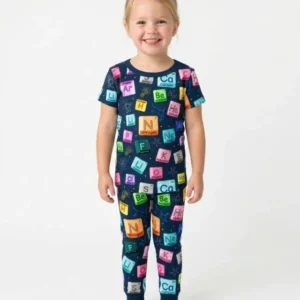 Science Elements Bamboo Two Piece Short Sleeve Pajama Set