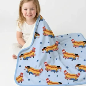 American Hot Dog Bamboo Blanket