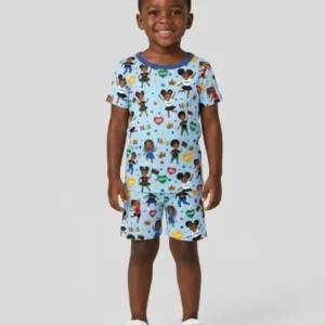 Celebrate Juneteenth Freedom Bamboo Two Piece Short Sleeve Shorts Pajama Set