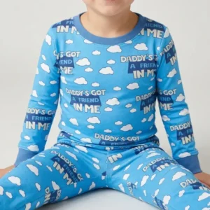 Daddy's Got A Friend In Me Bamboo Two Piece Long Sleeve Pajama Set
