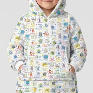 You Are Spanish Alphabet Version Bamboo Blanket Hoodie