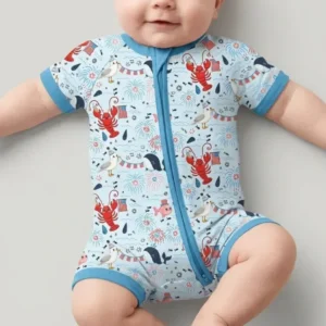 Celebrate 4th of July Family Matching Bamboo Shorty Zippy