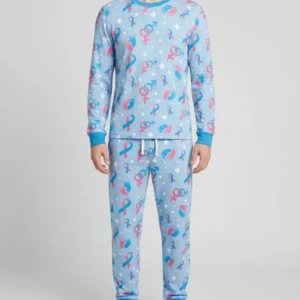 Infertility Awareness Blue and Pink Bamboo Men's Pajama Set