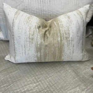 Foil Gilded 16"x24" Feather Cushion