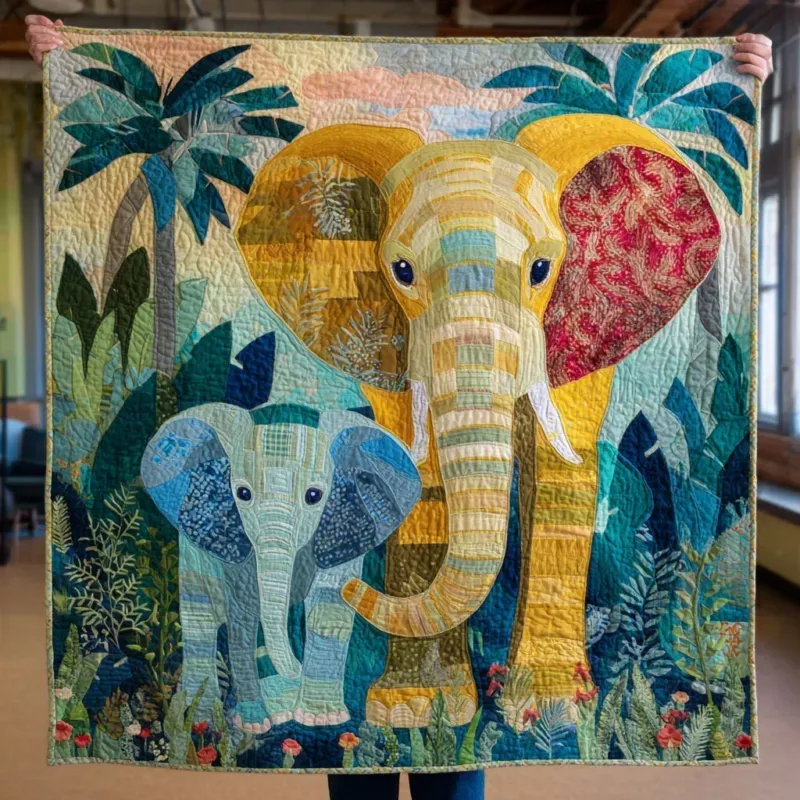 Jungle Buddy Bamboo Quilt Blanket