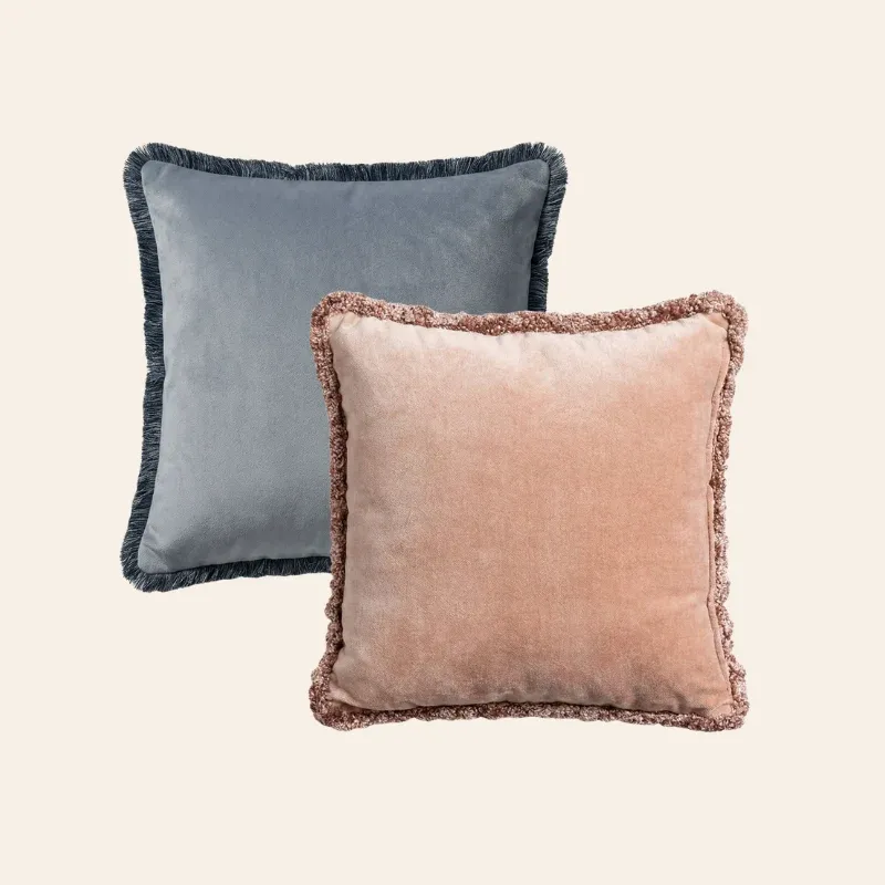 Kotabo sierkussenset Autumn – Set van 2 kussens – Burly Blue & Pretty in Pink