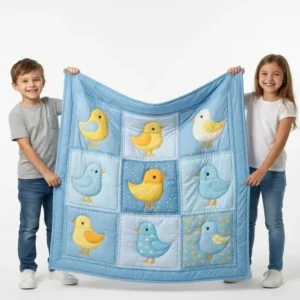 Little Bird Bamboo Quilt Blanket