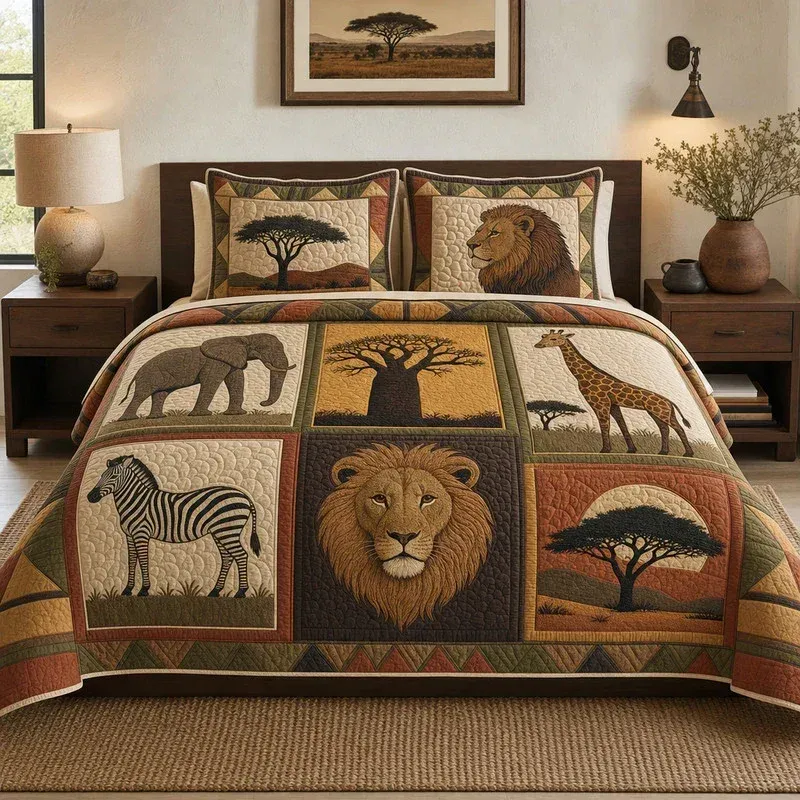 Logbook Journey Bamboo Quilt Bedding Set