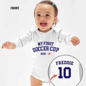 My First Soccer Cup 2026 Bamboo Bodysuit