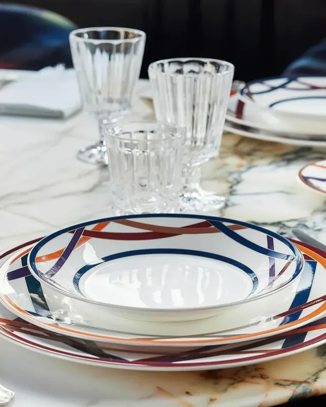 Missoni Home Soup Plates NASTRI Set of 2 Multicolor diam. 8.5" - Palais Royal Linen Gallery