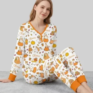Fall Silly Goose Bamboo Women Pajama Set