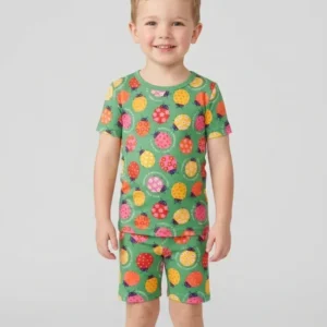 Fearfully & Wonderfully Made Bamboo Two Piece Short Sleeve Shorts Pajama Set