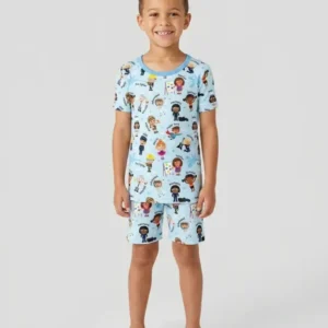 When I Grow Up Bamboo Two Piece Short Sleeve Shorts Pajama Set