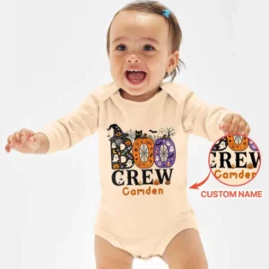 Personalized Boo Crew Bamboo Bodysuit