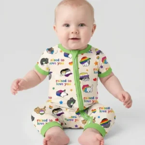 Rainbow Paws Family Matching Bamboo Shorty Zippy