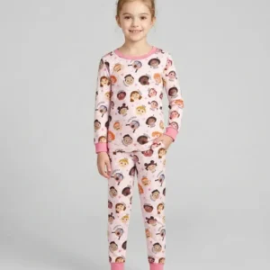 Feelings Vocabulary Bamboo Two Piece Long Sleeve Pajama Set