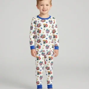 World Soccer North America 2026 Family Matching Bamboo Two Piece Long Sleeve Pajama Set