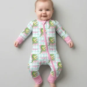 Custom Name Preppy Later Gator Bamboo Convertible Zippy
