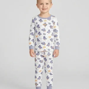 Pigeon Stay Coo Bamboo Two Piece Long Sleeve Pajama Set