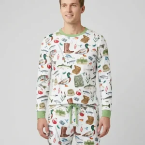 Daddy's Fishing Buddy Daddy& Me Matching Bamboo Men's Pajama Set