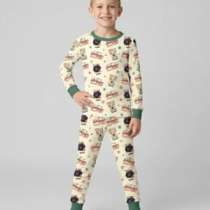Custom Dog Photos "My Siblings Have Paws" Bamboo Two Piece Long Sleeve Pajama Set
