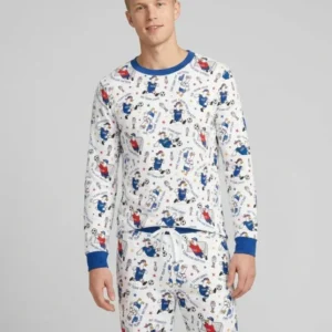 USA Soccer Goose Family Matching Bamboo Men's Pajama Set