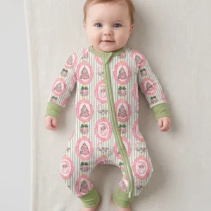 Pink Vintage Christmas Bamboo Convertible Zippy