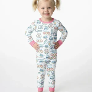 Put On The Full Armor Of God Bamboo Two Piece Long Sleeve Pajama Set
