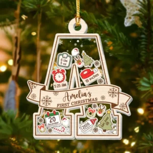 Baby's First Christmas Shaker Ornament