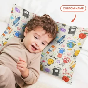 School Squad Custom Name Bamboo Pillow Case